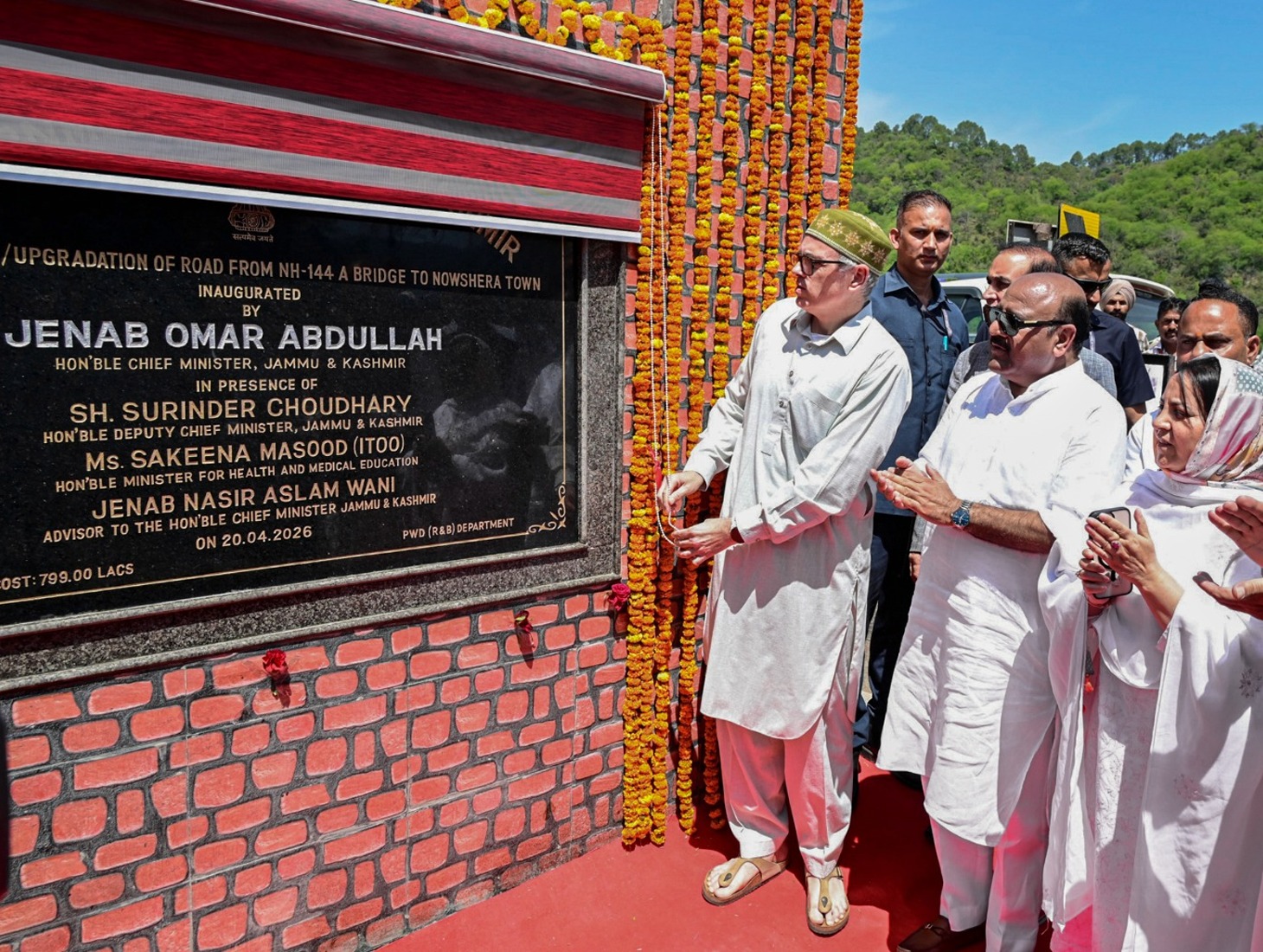 Omar Abdullah Opens Nowshera Hospital, Road