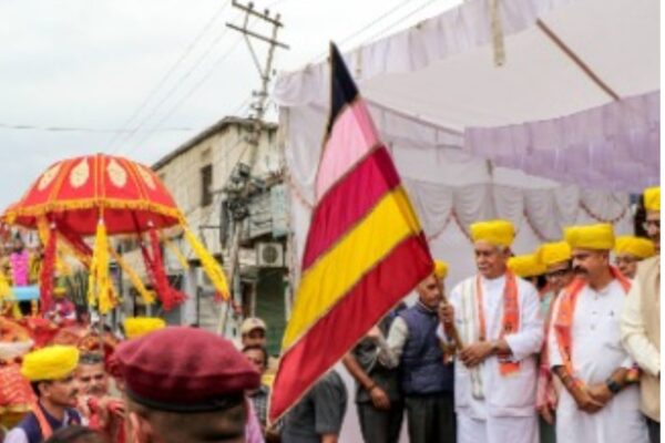 LG Manoj Sinha Flags Off Shobha Yatra on Parshuram Jayanti in Jammu