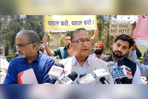 Kangra Valley Rail Service Delay Triggers Fresh Protests