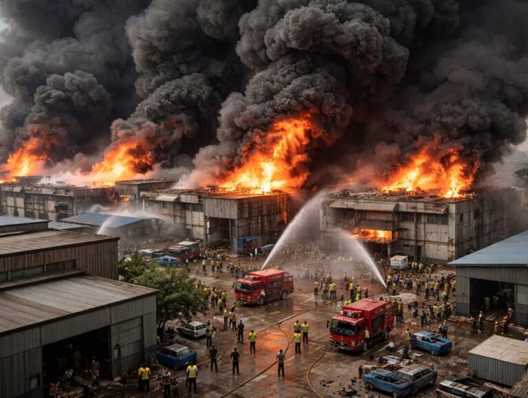 Fire in 4 manufacturing units in Kundli Industrial Area in Sonipat