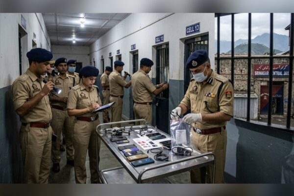 J-K Police recover digital devices from Srinagar Central Jail during search operation