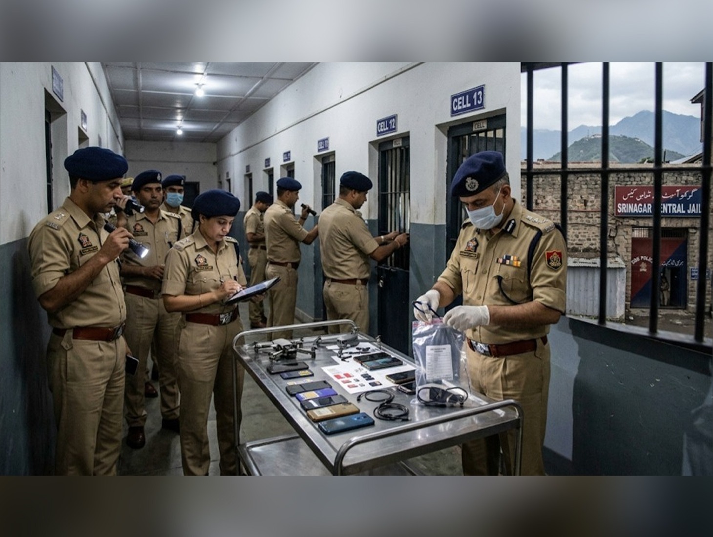 J-K Police recover digital devices from Srinagar Central Jail during search operation