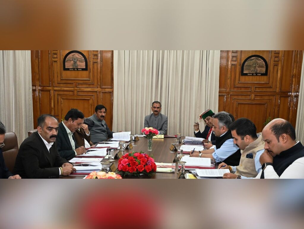 Sukhu Cabinet Approves Major Public Welfare Measures