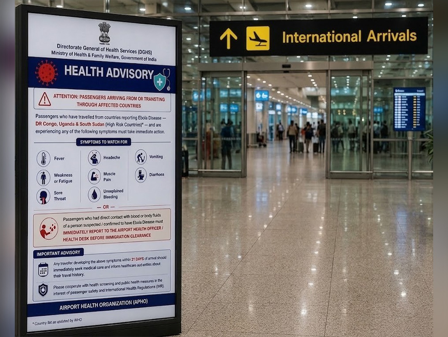 India Issues Ebola Advisory for Travellers From High Risk Nations