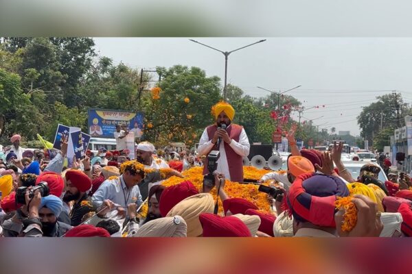 Bhagwant Mann’s ‘Shukrana Yatra’ Receives Grand Welcome in Patiala