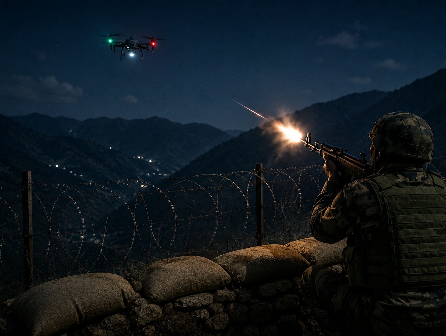 Army Engages Suspected Pakistani Drone in Mendhar Sector