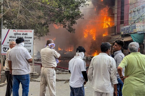 Governor Assures Support After Deadly Fire at Rohtak’s D-Park Market