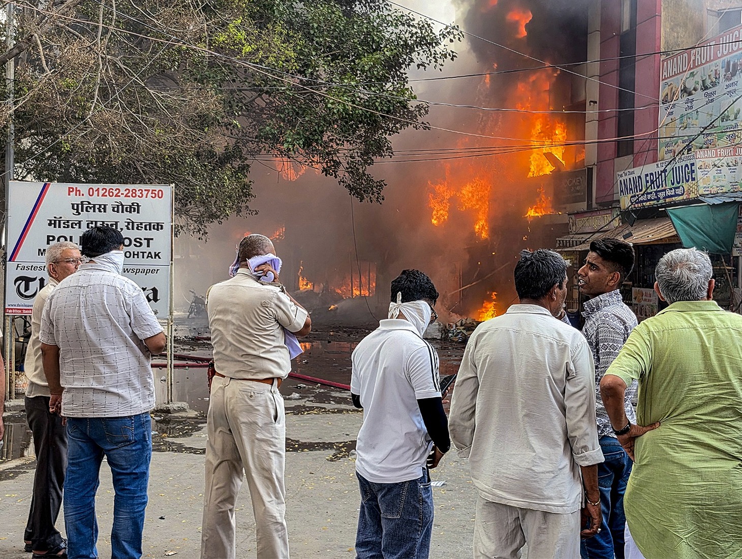 Governor Assures Support After Deadly Fire at Rohtak’s D-Park Market