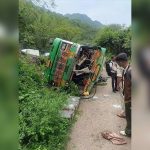 16 Injured after bus overturns on Bilaspur–Mandi highway