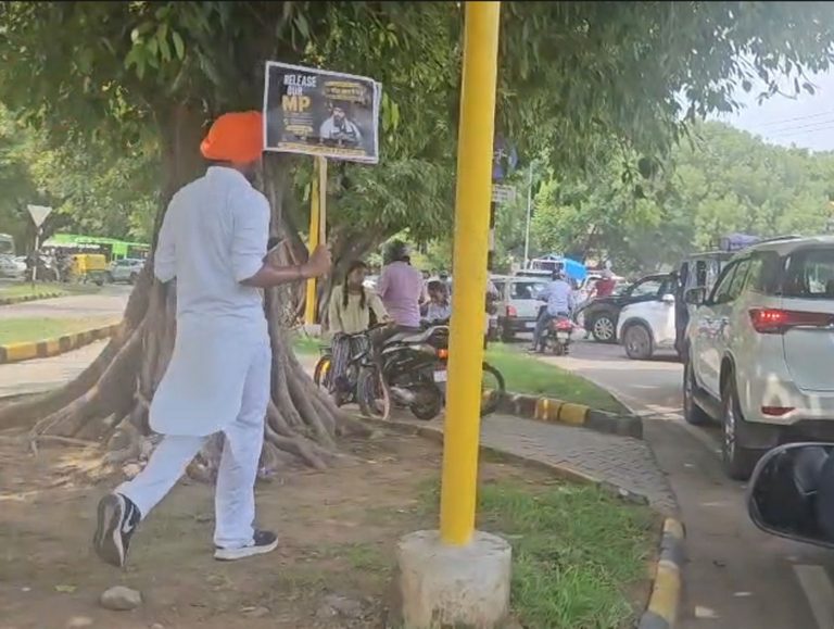 Police use water cannon on protesters demanding Amritpal Singh’s release