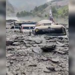 Flash floods damage Doda Kishtwar highway, vehicles buried at Kwar power project