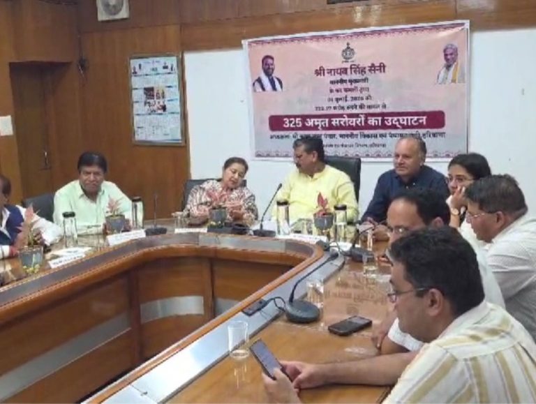 CM Nayab Singh Saini Launches 325 Amrit Sarovars from Narayangarh