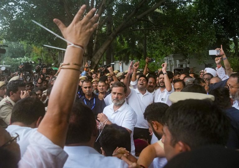 Rahul Gandhi, Priyanka detained during protest near PM Modi’s residence