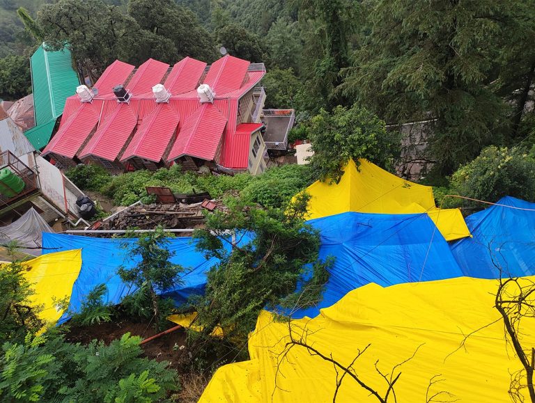 Fresh Landslide Near Sanjauli College Puts Several Homes at Risk in Shimla