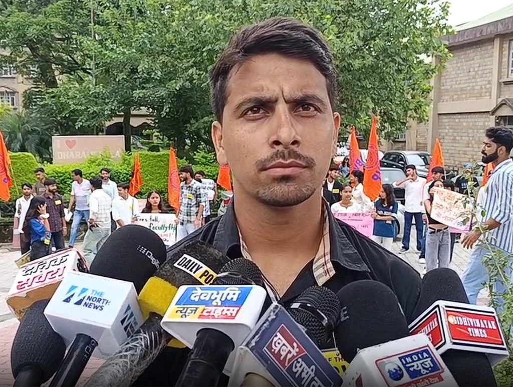 ABVP intensifies protest over HPU fee hike, demands student union polls