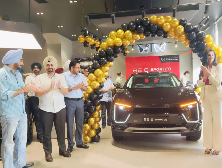 Actress Shahat Gill unveils new Mahindra BE 6 SPORTEQ in Mohali