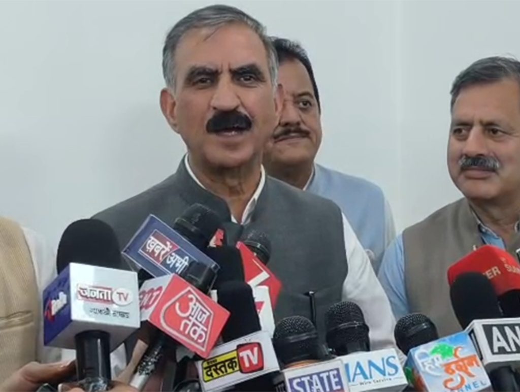 CM Sukhu hits back at BJP over briefcase protest