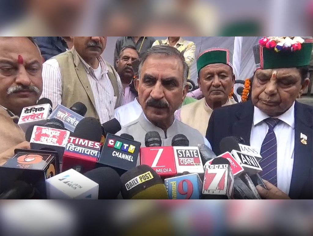CM Sukhu slams BJP over paper leaks