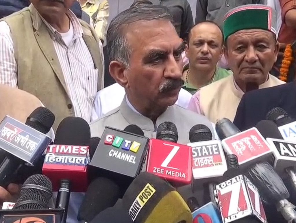 CM Sukhu slams BJP over paper leaks, vigilance probe; says action against those looting state resources