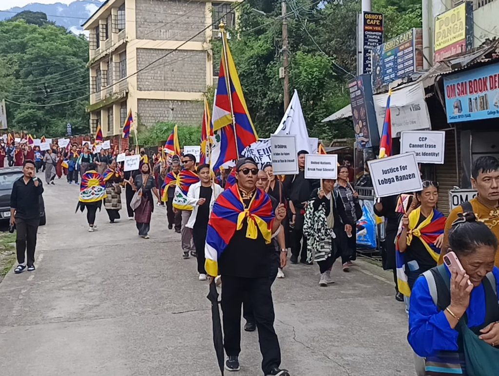 Tibetan Community Marches in Dharamshala