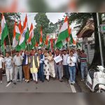 BJP holds tricolor march in Dharamshala over FIR against MLA Sudhir Sharma