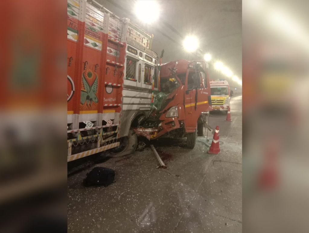 Four killed, Seven injured in major truck collision inside Hanogi tunnel