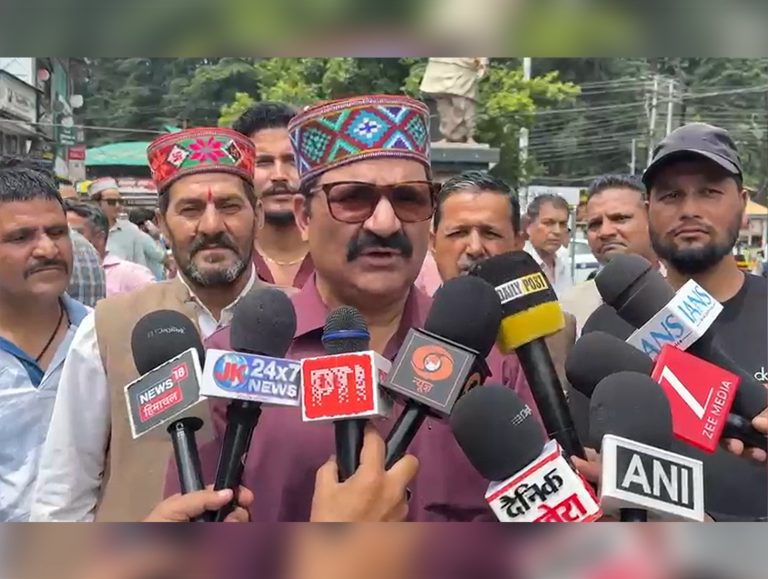 BJP holds protest in Manali against Congress govt’s ‘anti-people’ policies