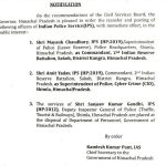 Himachal govt transfers 54 HPPS officers in major police reshuffle
