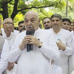 Congress protests in Panchkula over HKRN workers’ jobs