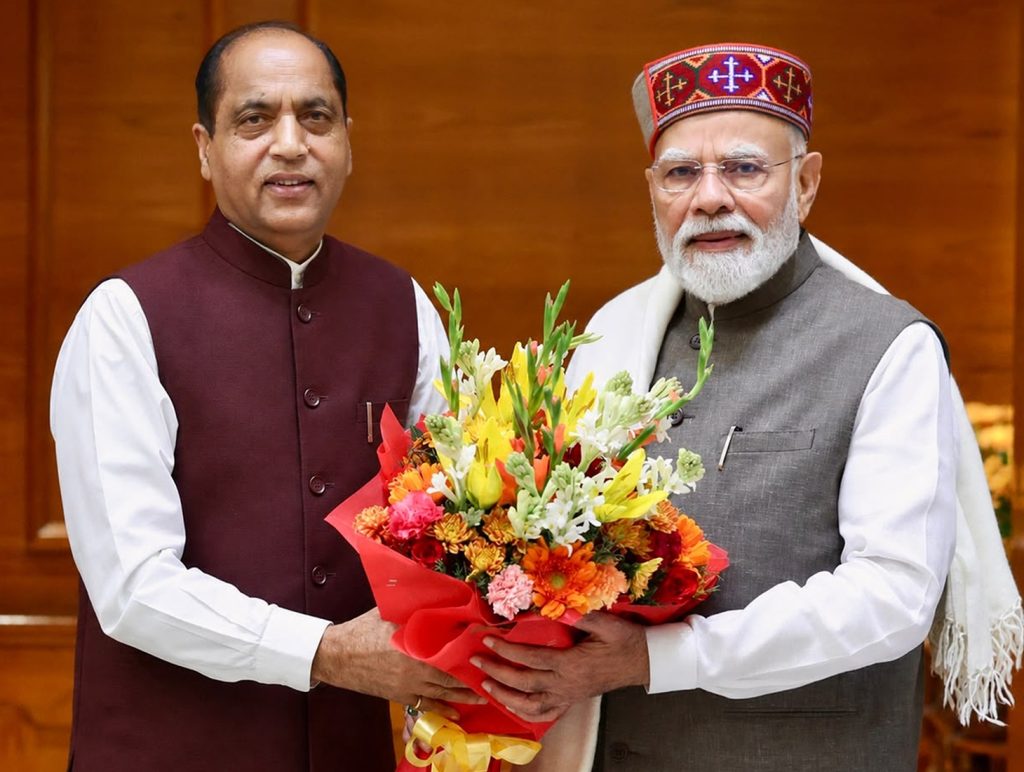 Jai Ram Thakur meets PM Modi, discusses Himachal’s key issues