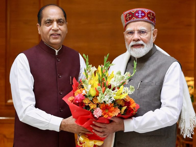 Jai Ram Thakur meets PM Modi, discusses Himachal’s key issues