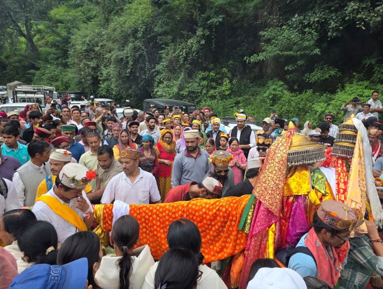 Lahaul’s deity Raja Ghepan begins return journey after historic Malana visit