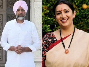 Manpreet Badal and Smriti Irani