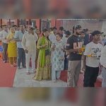 Heavy rain fails to dampen devotees spirit at Saketri Shiv temple