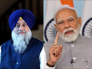 Sukhbir Badal and PM Modi