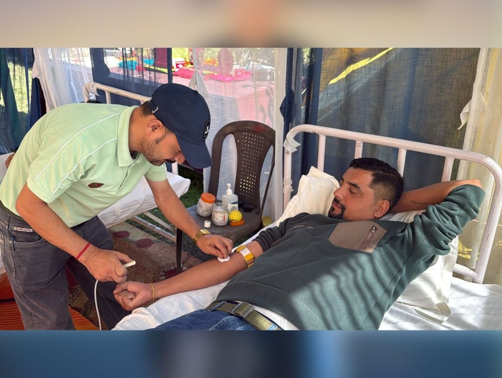 50 donate blood at camp organised by young welfare club in Manali