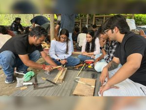 Students learn Kath-Kuni architecture and traditional crafts in Naggar