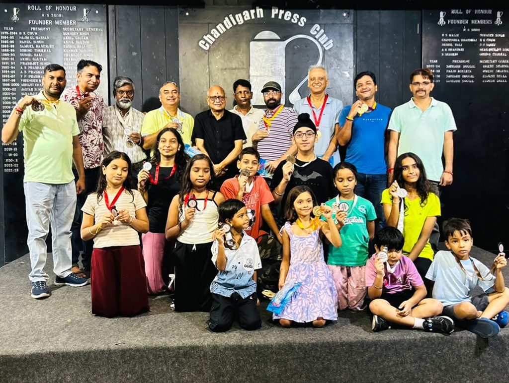 Chandigarh Press Club holds annual swimming meet
