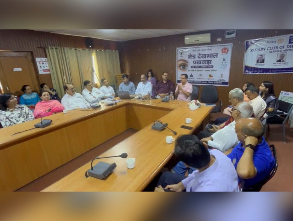 CMO Kangra Dr Omesh Bharti raises awareness on eye care, organ donation, snake bites, animal bites and hygiene.