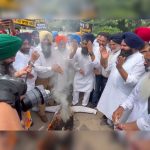 Akali Dal protests against power cuts in Patiala
