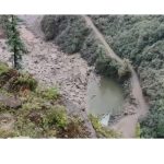 Heavy landslide near Jangalikh blocks pedestrian route in Rohru