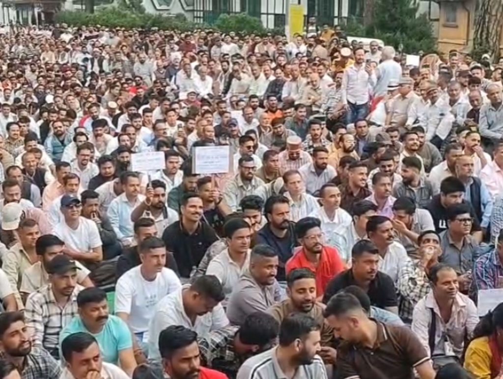 Power board employees stage protest in Shimla, demand restoration of OPS