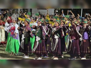 Laser and drone show presents Ramayana