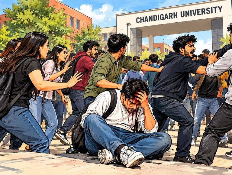 Chandigarh University clash leaves student injured