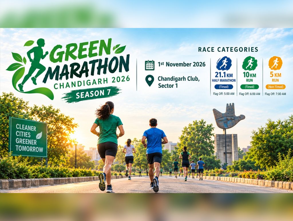 Chandigarh gears up for SBI Green Marathon 2026