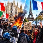 From Paris to Milan, anger hits the streets