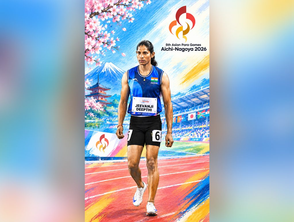 Golden finish for Deepthi in women’s 400-m race at Para Asian Games