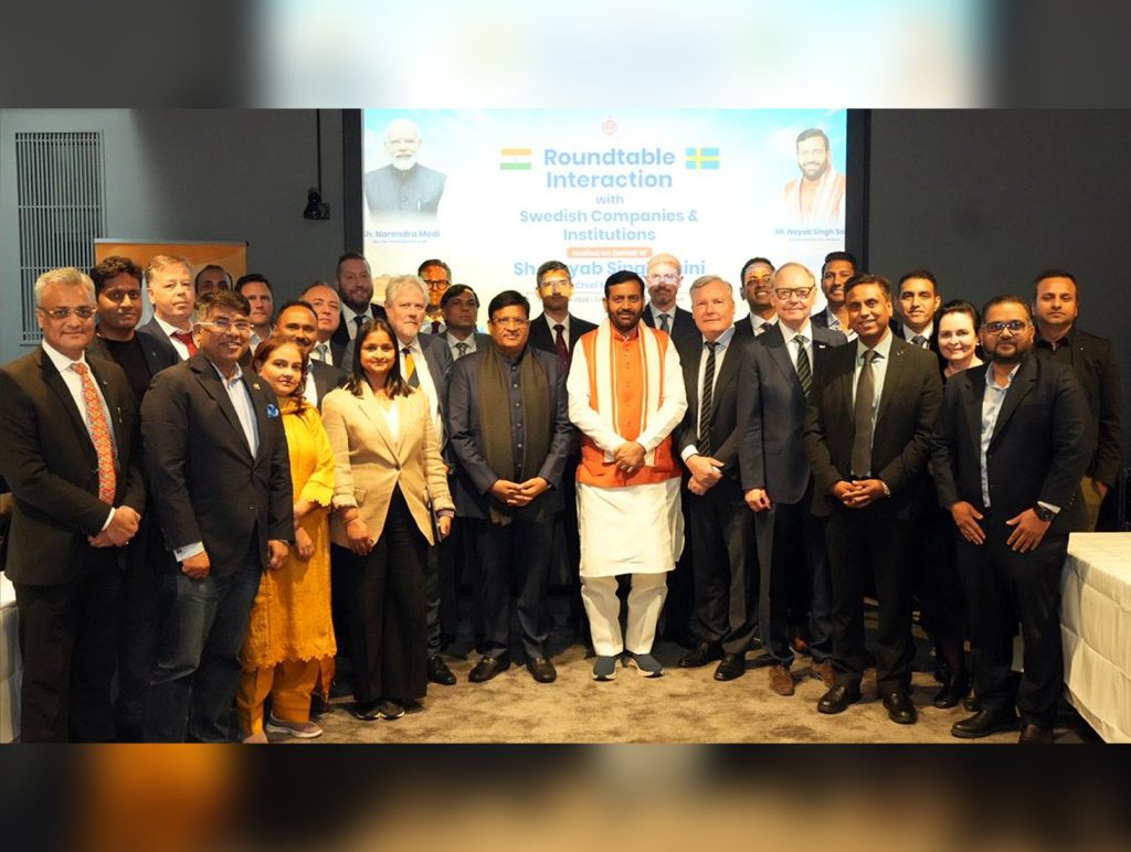 Haryana CM invites Swedish firms to invest in state