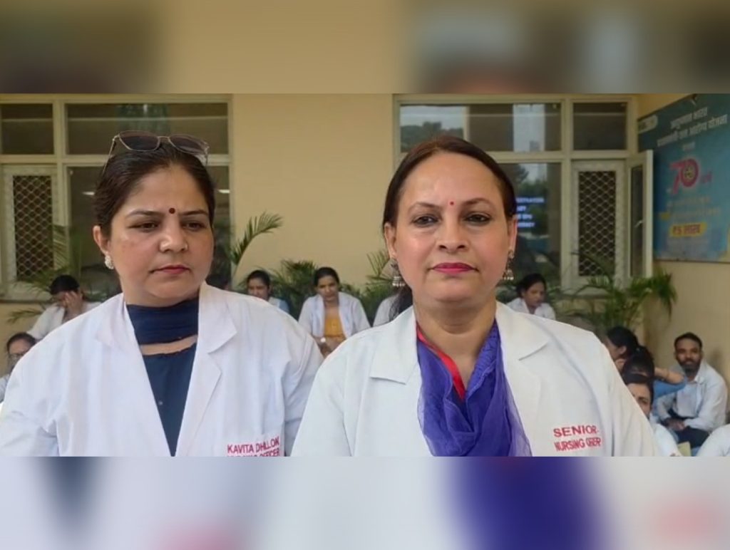Haryana nurses continue protest against Online Transfer Policy (OTP)