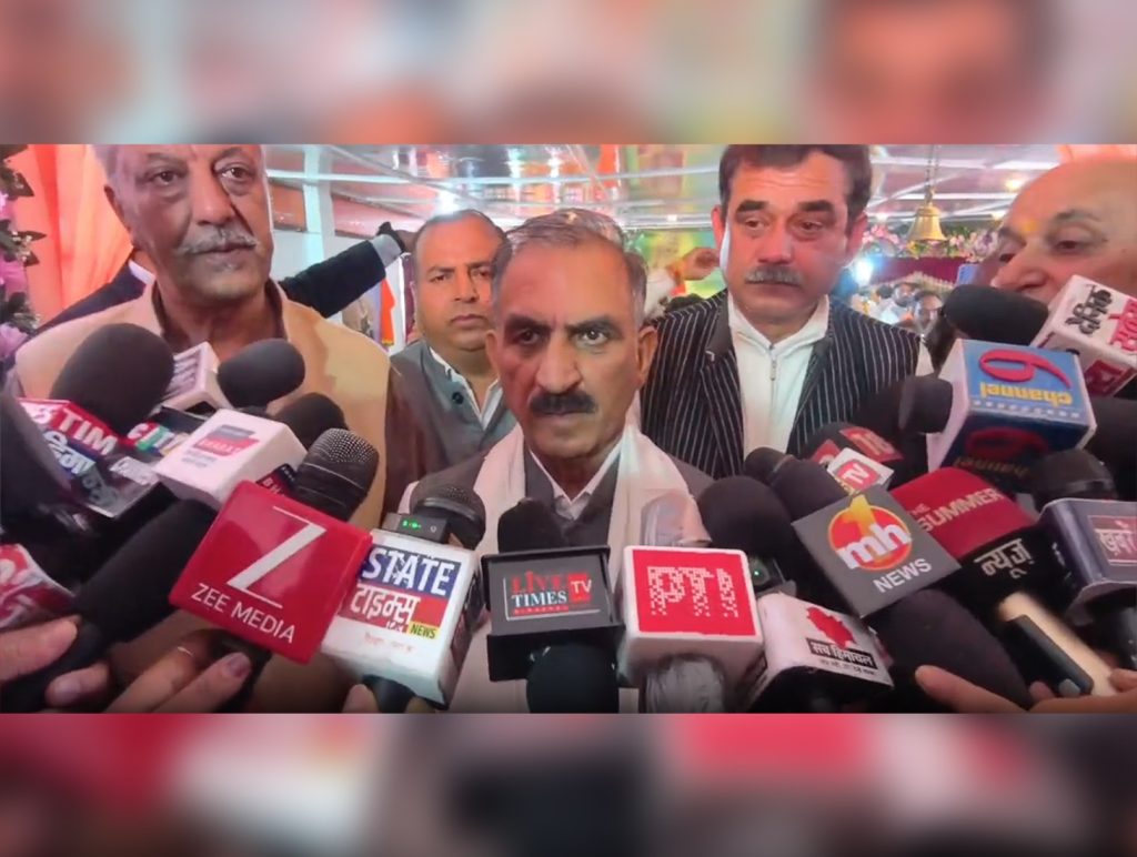 Himachal CM Sukhu launches valmiki housing scheme in Shimla